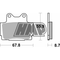 Pastilhas travão YAMAHA FZ / FZR / FZS / FZX / R1 / RD / RZ / RZR / SDR / SRX / TDR / TZR / XJ / 570HF - SBS